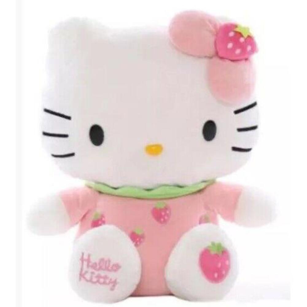 Hello Kitty Cute Pink Strawberry Big 12’ Plush Figure Girl Doll NEW Soft